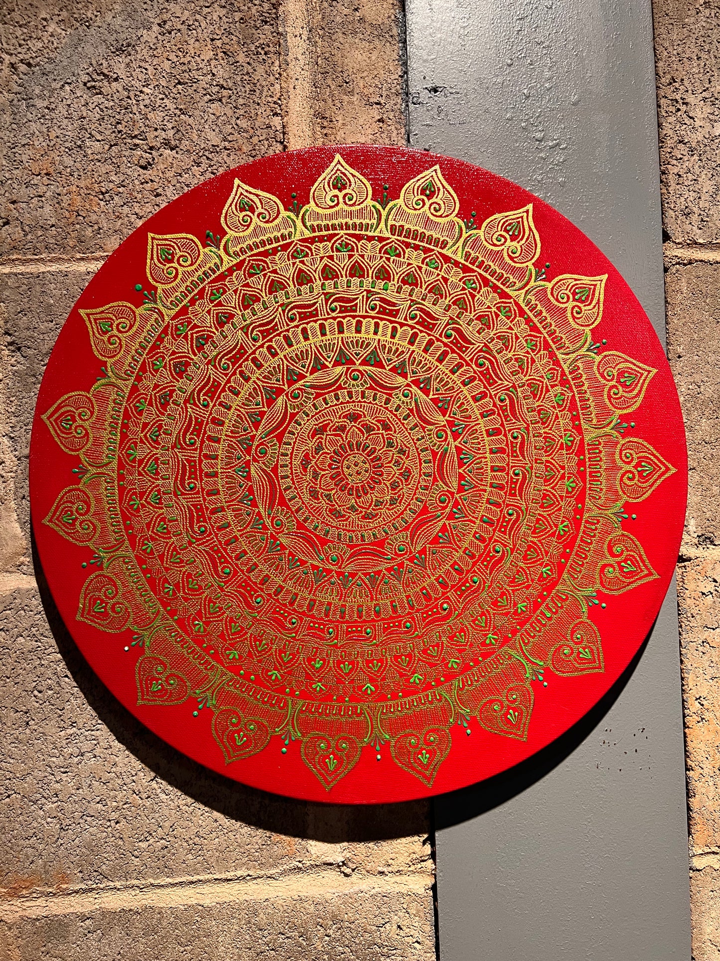 Red Mandala - Original Painting