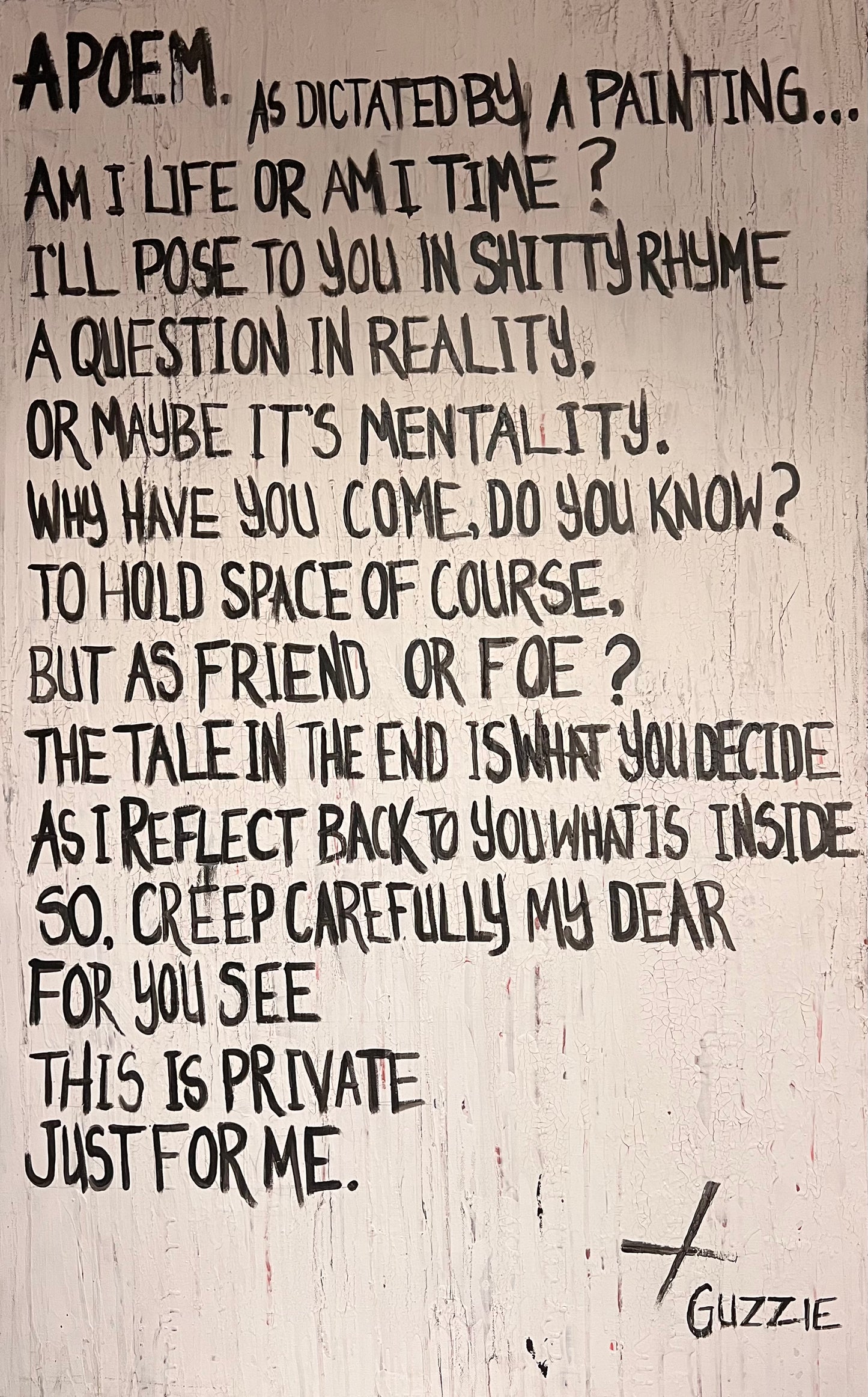 A Poem: As Dictated By A Painting - Original Painting